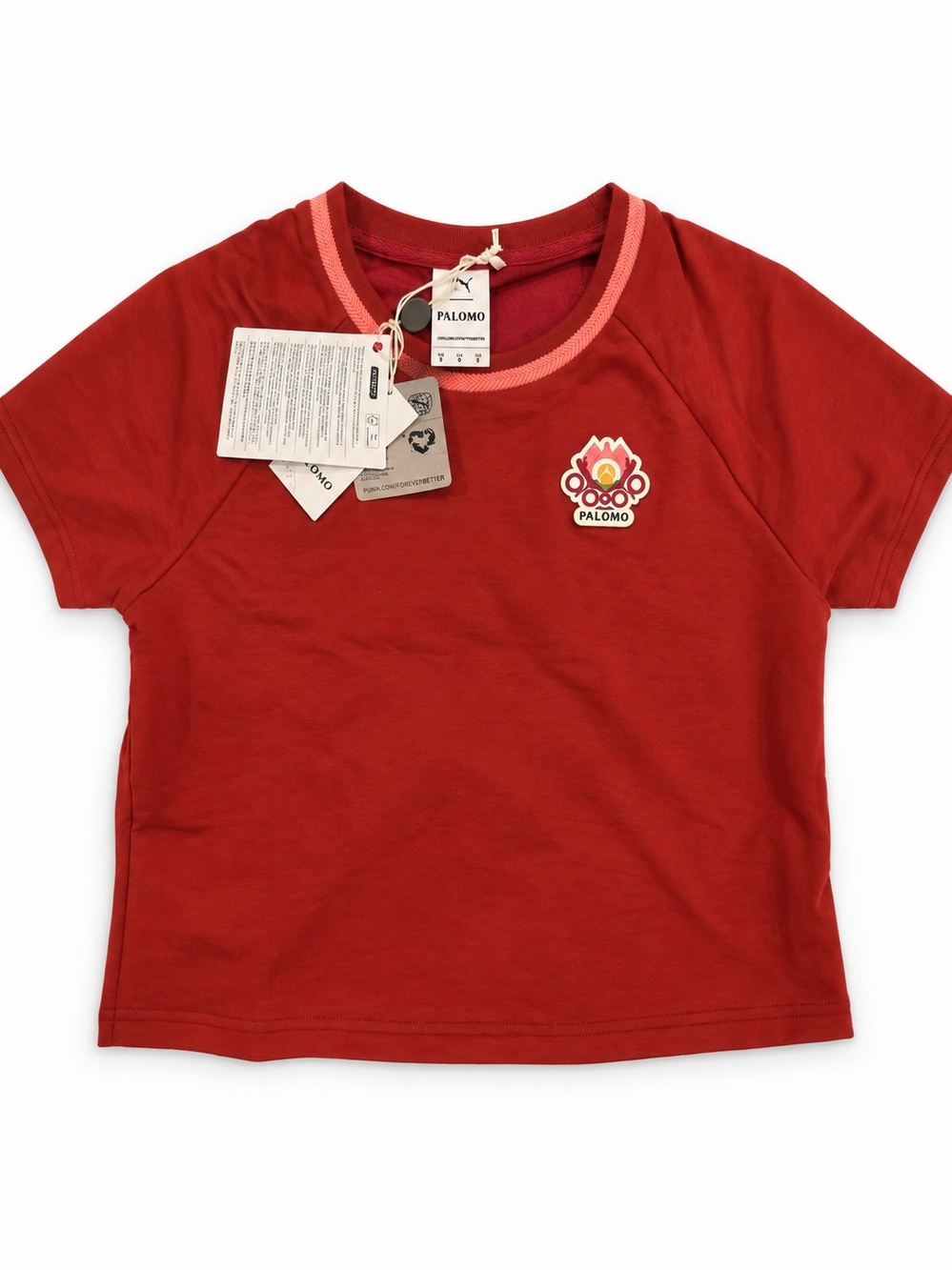 NWT PUMA x PALOMO Red Baby Tee Graphic Shirt Size Small